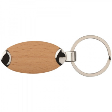 Logo trade promotional product photo of: Wooden keyring BALTRUM